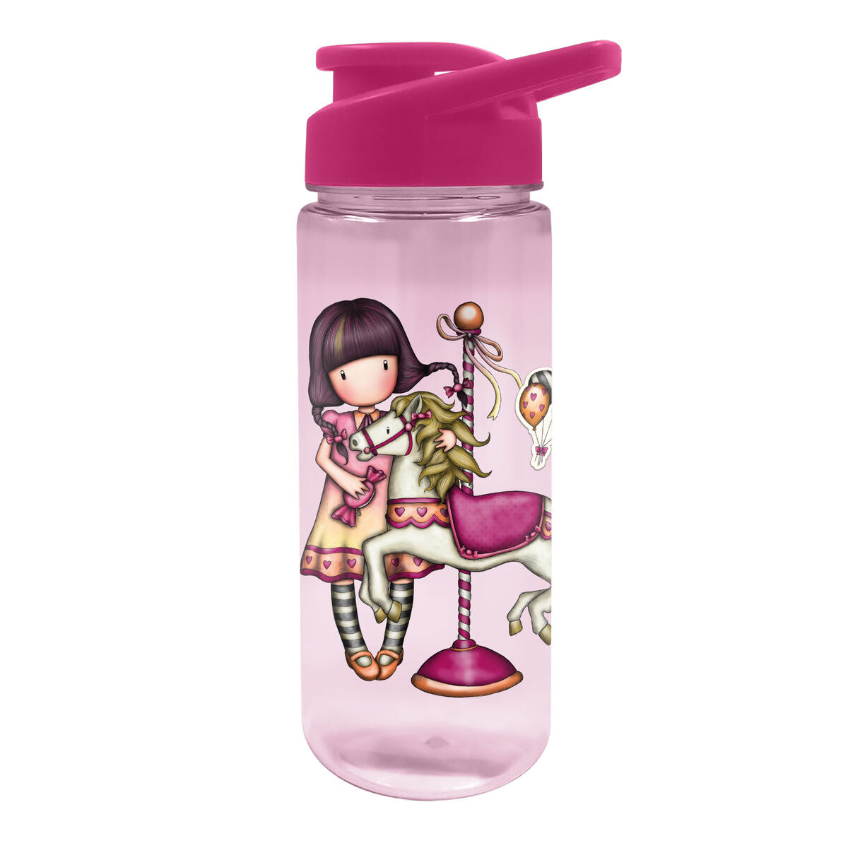 Water bottle Gorjuss Carousel Pink