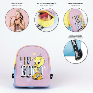 School Backpack Looney Tunes Multicolor