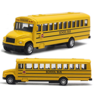 Alloy Inertial School Bus Model Car Model