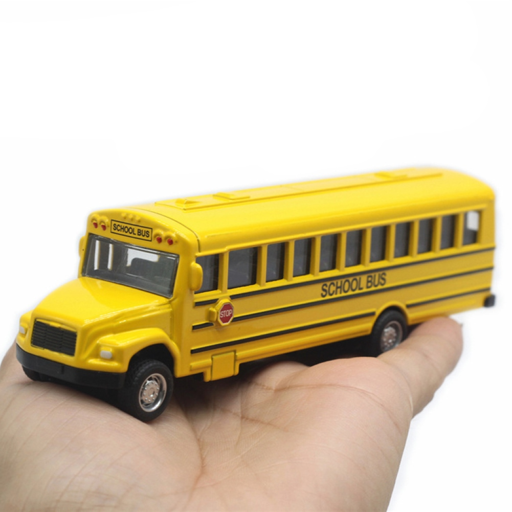 Alloy Inertial School Bus Model Car Model