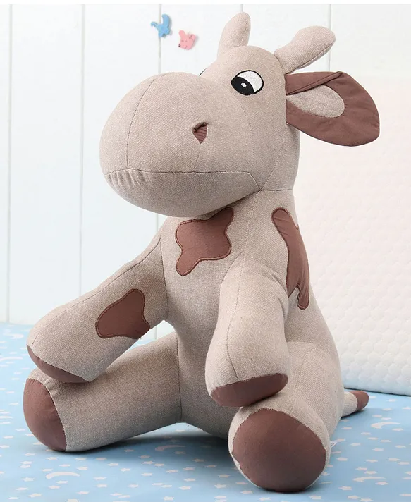 Moo Cotton Soft Toy Brown - Height 35 cm