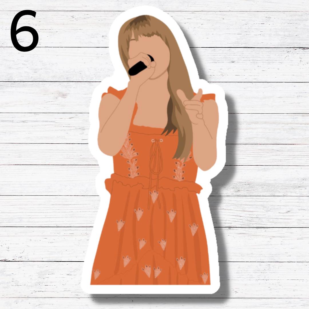 Outfit 6- Taylor Swift Outfits Stickers/Magnet