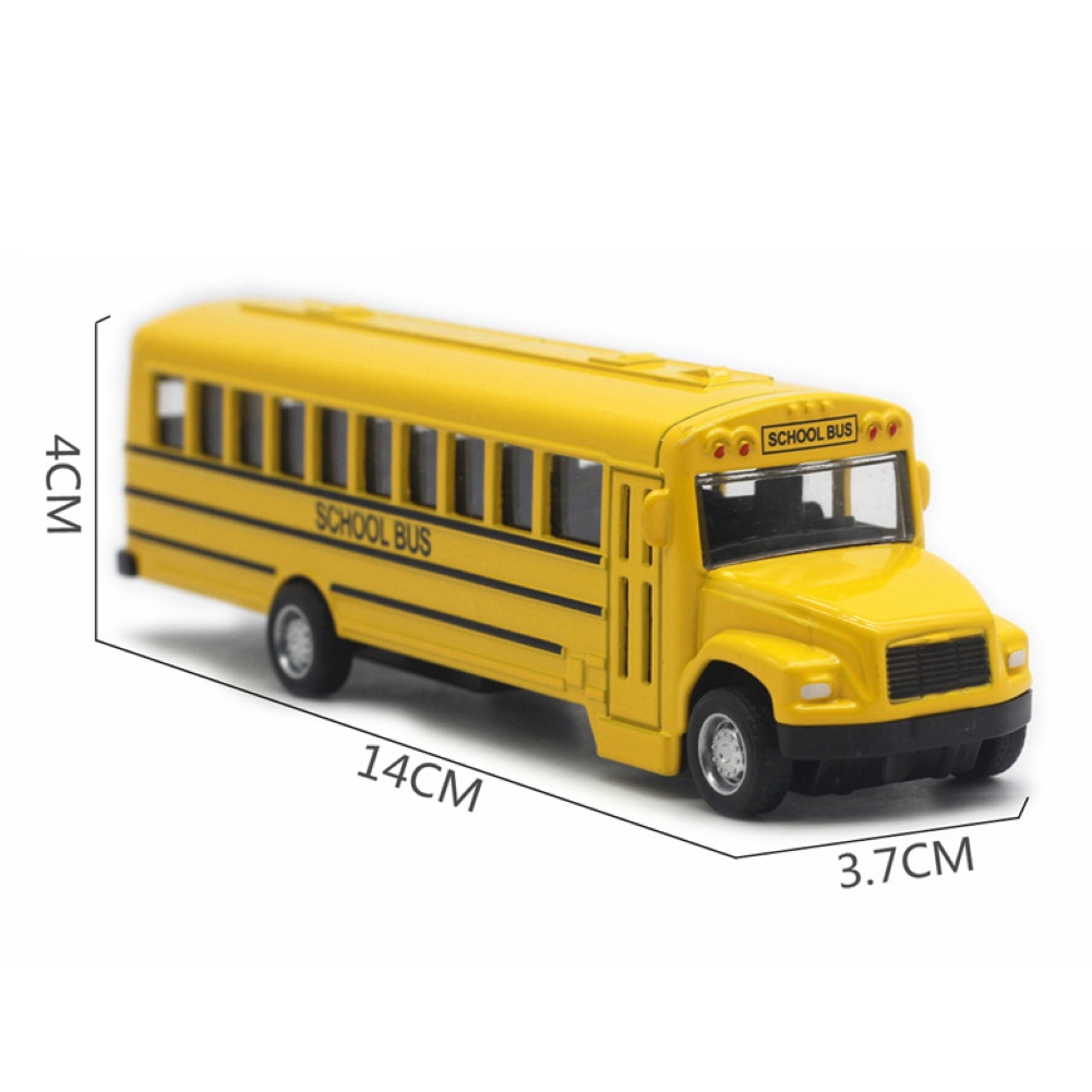 Alloy Inertial School Bus Model Car Model