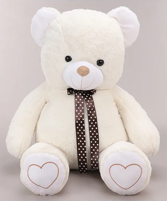 Plush Teddy Bear Soft Toy Cream -