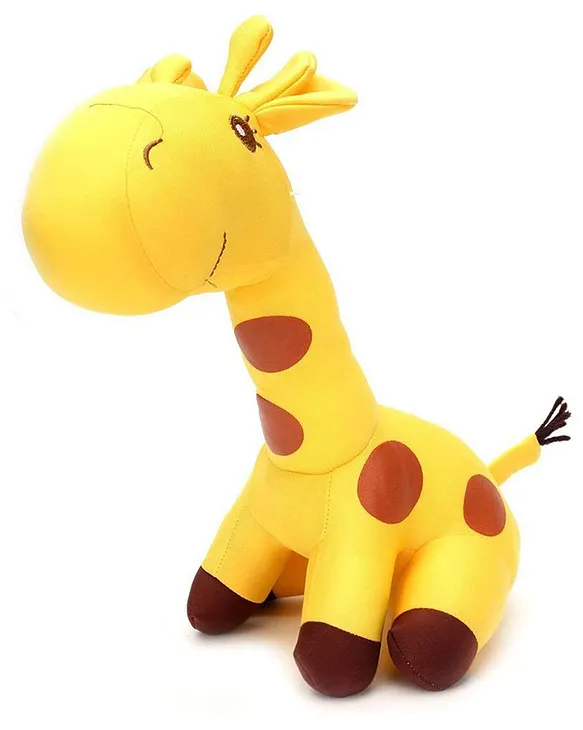 Giraffe shaped Soft Toy and Pillow Yellow